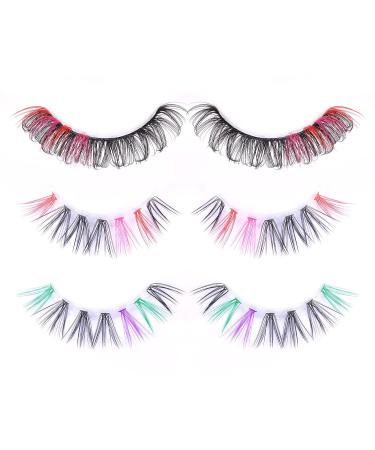 DIY Colorful Lash Clusters - 100pcs D Curl Eyelash Extensions | Wiwoseo - Buy Online on SooperMarket.com