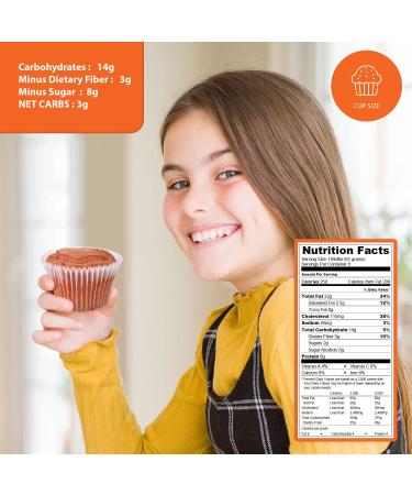 Carb-o-licious Low Carb Strawberry Muffins | 6-Pack | Keto Friendly | 2g Net Carbs | Sugar Free Almond Flour Snack | Delicious Low-Carb Diet Treat - Buy Online on SooperMarket.com