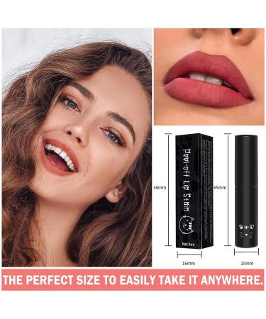 QIUFSSE Peel Off Lip Stain - Long Lasting Nude Lip Tint Matte Liquid Lipstick - Buy Online on SooperMarket.com