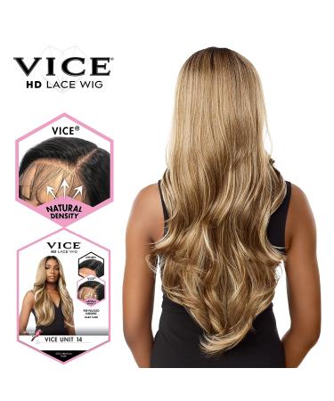 Sensationnel Vice Lace Front Wig - HD Transparent Lace, Pre-plucked Hairline, 5 Inch Deep Part, Balayage Platinum - Vice Unit 14 - Buy Online on SooperMarket.com