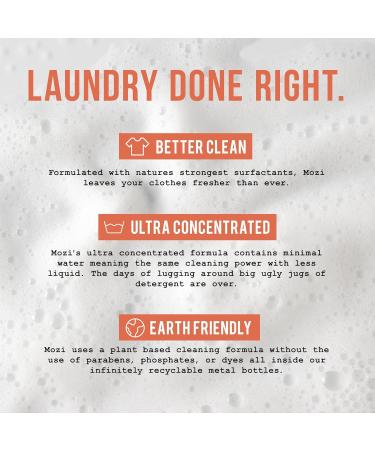 Eco-Friendly Laundry Detergent Liquid - Sugar Dew 50+ Loads Plant-Based Cruelty-Free Dye-Free 32 oz Recyclable Bottle - Buy Online on SooperMarket.com