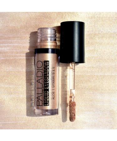 Palladio Liquid Eyeshadow Goldstone - Long-lasting, Smudge-proof Formula with Flexible Applicator Wand | 8+ Hours of Wear - Buy Online on SooperMarket.com