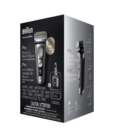 Braun Series 9 Pro 9465cc Electric Razor for Men - Wet & Dry Shaver with ProLift Beard Trimmer and SmartCare Center - Noble Metal - Buy Online on SooperMarket.com