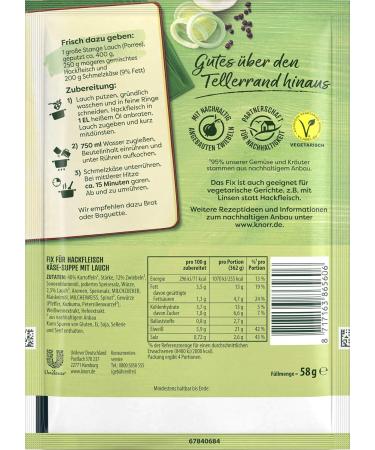 Buy KNORR Film Mission Hock Meia Cheese Soup - Delicious & Additive-Free (58g 2-Pack) - International Shipping Available - Buy Online on SooperMarket.com
