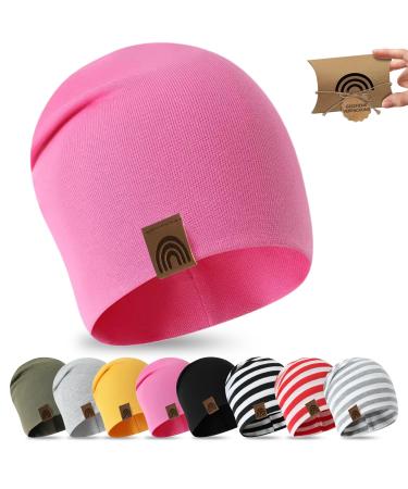 Fencchis Austria Children Beanie 6m-3 years 48-52 cm spring transition time hat slouch in gift packaging cotton unit size coral