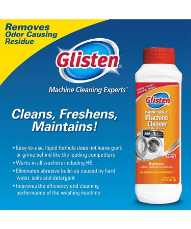 Glisten Washer Magic Machine Cleaner - 12oz, Removes Odors & Buildup, Safer Choice Winner | Front & Top Load Washers - Buy Online on SooperMarket.com