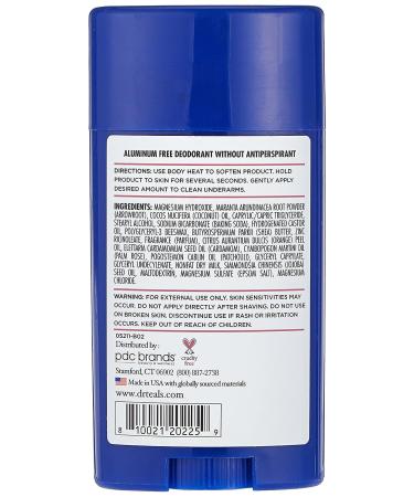 Dr. Teal's Rose & Milk Deodorant 2.65oz - Aluminum-Free - Buy Online on SooperMarket.com