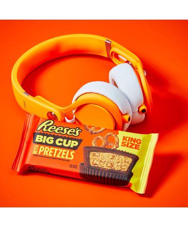 REESE'S Big Cup Stuffed with Pretzels Milk Chocolate Peanut Butter Cups Candy  Gluten Free  2.6 oz King Size Packs (16 Count) - Buy Online on SooperMarket.com