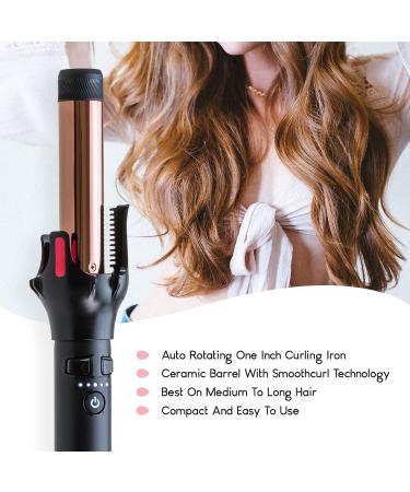 Farrah Automatic Hair Curling Iron Wand 1 Inch - Professional Curling Tool for Effortless Waves | International Shipping Available - Buy Online on SooperMarket.com