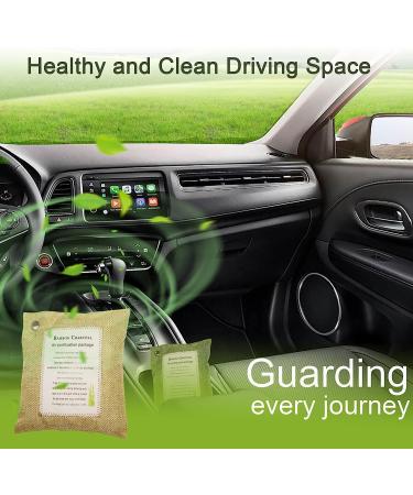 Bamboo Charcoal Air Purifying Bags - 5x200g Odor Absorber for Cars and Homes | Freshens Air, Removes Moisture, Eliminates Pet Odors - Buy Online on SooperMarket.com