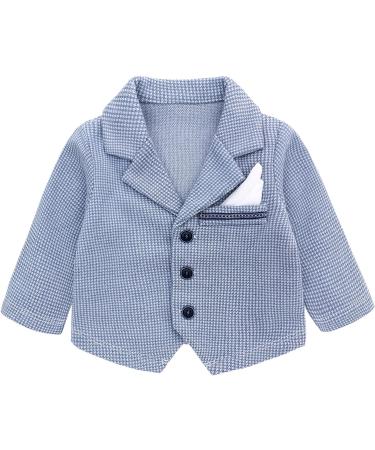 Famuka Baby Boy Formal Wedding Outfit Suit 18 Months Blue | Gentleman Tuxedo 2 PCS with Bows Outwear - Buy Online on SooperMarket.com