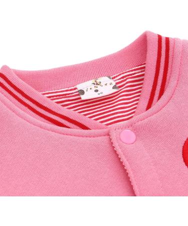 Famuka Baby Boys Girls Spring Baseball Jacket 6-12 Months Pink - Buy Online on SooperMarket.com