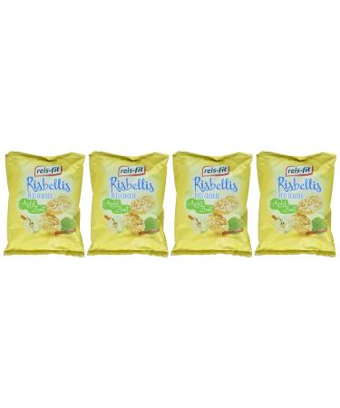 Reis-Fit Risbellis Apple & Cinnamon Rice Crackers - Pack of 4 (4 x 40g) - Healthy Snack for International Shipping - Buy Online on SooperMarket.com