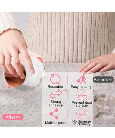 Foot Roll Reusable Clean Ball - Washable Lint Roller & Hair Remover for Pet Fur - Pocket Size Sticky Roller in Pink | International Shipping Available - Buy Online on SooperMarket.com