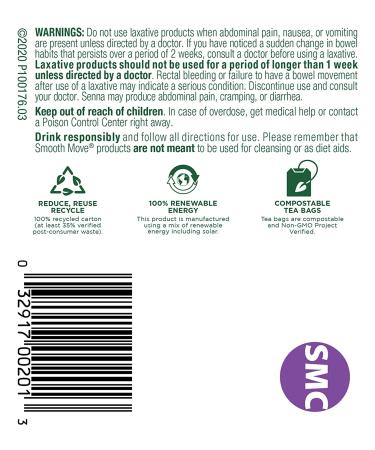 Traditional Medicinals Organic Smooth Move Senna Chamomile Herbal Tea - 16 Tea Bags - Buy Online on SooperMarket.com