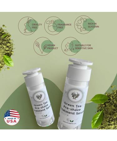 Unscented Pre-Shave Treatment Serum for Sensitive Skin | Hydrating & Moisturizing with Green Tea & Cottonseed Milk | Close Comfortable Shaves - Buy Online on SooperMarket.com