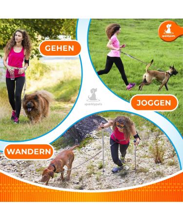 2-in-1 Jogging Line & Dog Leash for Large/Medium Dogs | Double Handle Belly Belt Leash - Perfect for Walking Jogging & Hiking - Army Green - Buy Online on SooperMarket.com
