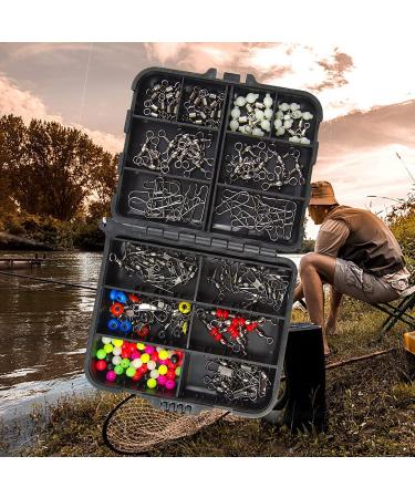 160 STK Fishing Vertebrae Snaps - Ball Bearing Barrel Snaps & 3-Way Triple Swivel Clips for Saltwater & Freshwater Fishing - Buy Online on SooperMarket.com