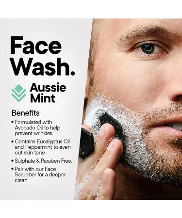 Tooletries Hydrating Men s Face Wash - Aussie Mint Scent | Sulphate & Paraben Free | Moisturising Peppermint & Avocado Oil | Naturally Foaming Deep Cleansing - 150ml - Buy Online on SooperMarket.com