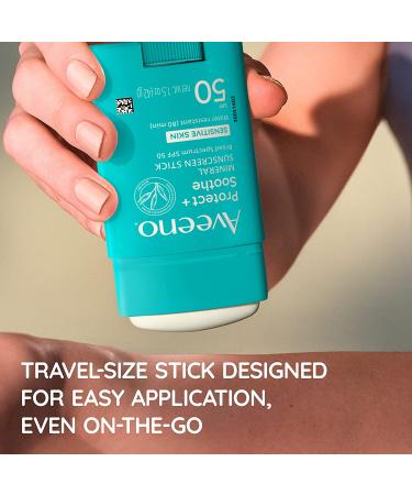 Aveeno Protect + Soothe Mineral Sunscreen Stick SPF 50, Fragrance-Free, Travel Size 1.5 oz - Buy Online on SooperMarket.com