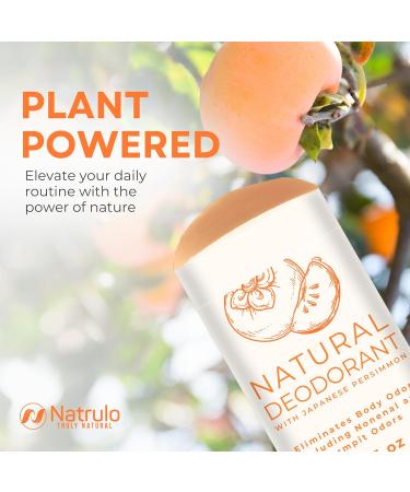 Persimmon Deodorant - All-Natural & Aluminum-Free | Long-Lasting Odor Elimination for Men & Women | Made in USA with Japanese Persimmon Extract - Buy Online on SooperMarket.com