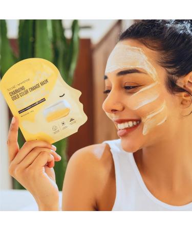 Soo AE Charming Gold Color Change Clay Mask - 6 Count Kaolin Mud Mask for Glowing Skin - Cruelty-Free & PETA Approved - Made in Korea - Buy Online on SooperMarket.com
