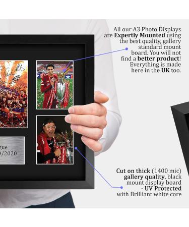 HWC Trading A3 Framed Liverpool Premier League Champion 2019/2020 Signed Autograph Print - Perfect Gift for Fans - Buy Online on SooperMarket.com
