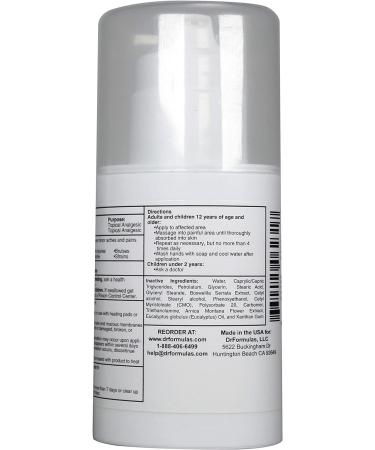 DrFormulas Pain Relief Cream | Extra Strength All Natural Arthritis, Neuropathy, Back & Joint Pain Relief | 2 oz - Buy Online on SooperMarket.com