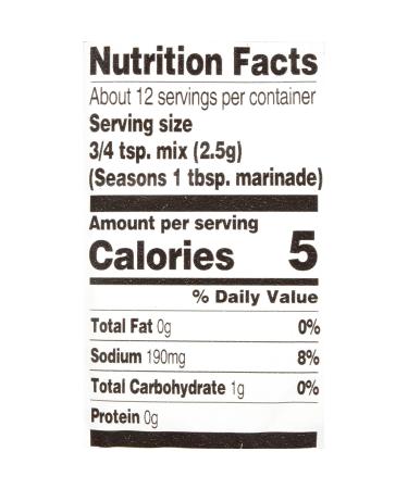 McCormick Grill Mates Zesty Herb Marinade Mix 1.06 oz - Pack of 12 - BBQ Seasoning Spice Blend - Buy Online on SooperMarket.com