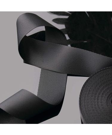 KINMINGZHU Black Nylon Heavy Duty Webbing Strap 1.5 inch - Ideal for Bags, Hammocks, Climbing, DIY Projects - Durable Outdoor Strap for Luggage, Pet Collar, Backpack Repair - Buy Online on SooperMarket.com