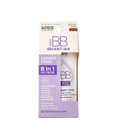 Kiss New York Aqua BB Cream 8-in-1 Multi Function Cover and Care Beauty Balm  Korean Skin Care Argan Oil Infused  Radiant Finish  Hydrating Full Coverage BB Cream 1.42 Fl Oz (Caramel) - Buy Online on SooperMarket.com