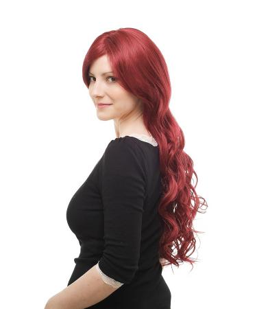 WIG ME UP 9321L-39 - Long Aubergine-Red Wet-Look Curly Wig | International Shipping Available - Buy Online on SooperMarket.com