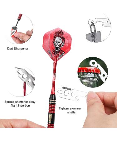 CyeeLife Dart Accessories Set - Flights, Shafts, Sharpener & Tools Kit - Buy Online on SooperMarket.com