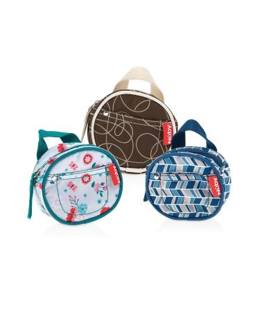 Nuby Pacifier Hygienic Paci-Pouch Combo for Travel - Set of 3 | Convenient Pacifier Storage Solution - Buy Online on SooperMarket.com