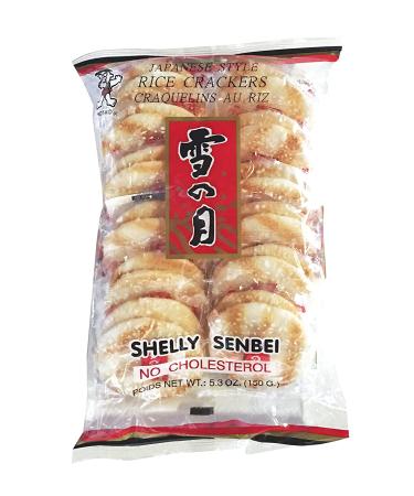 Want Want Big Shelly Shenbei Snowy Crispy Rick Cracker Biscuits - Sugar Glazed 5.30 oz. (Pack of 5) - Original Flavor, 5.3 oz. Each (Pack of 5) - Buy Online on SooperMarket.com