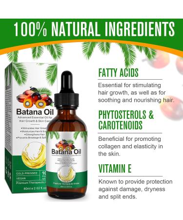 Buy 100% Pure Batana Oil for Hair Growth - Natural & Raw for Thicker Stronger Hair | 2.02 FL OZ | Ships Internationally - Buy Online on SooperMarket.com
