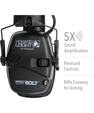 Howard Leight Impact Sport Bolt Digital Electronic Shooting Earmuff - Black - Buy Online on SooperMarket.com