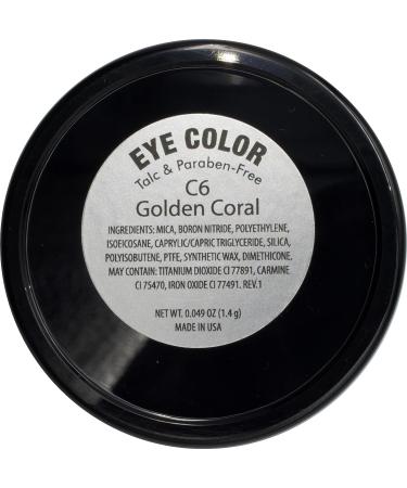 Pure Ziva Golden Coral Pink Peach Shimmer Bronze Vegan Eyeshadow - Talc & Paraben Free, Cruelty-Free - Buy Online on SooperMarket.com