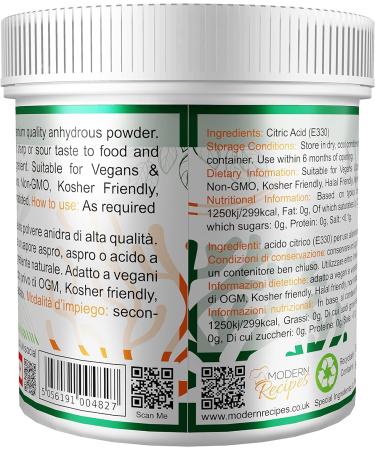 Special Ingredients Citric Acid Powder 10kg - Premium Quality, Vegan, Non-GMO, Non-Irradiated - Recyclable Container | 10 kg - Buy Online on SooperMarket.com