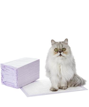 Amazon Basics Cat Litter Pads 20-Pack Unscented Purple and White Unscented 20 count