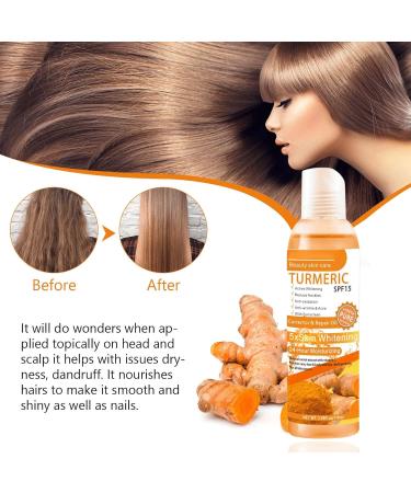 Turmeric Oil Turmeric Face Serum Dark Spot Correcting Glow Serum Reduces Age Spots Sun Spot Improve Brightening Moisturzing Body Face Oils and Serums (Turmeric Oil) - Buy Online on SooperMarket.com