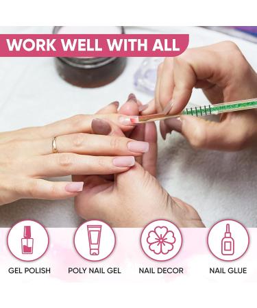 Dazzl Nail Art Brushes for Gel Nails - 8PCS Glitter Handle Brushes in 8 Designs for Painting, Dotting, Drawing - Alloy & Acrylic Material - Buy Online on SooperMarket.com