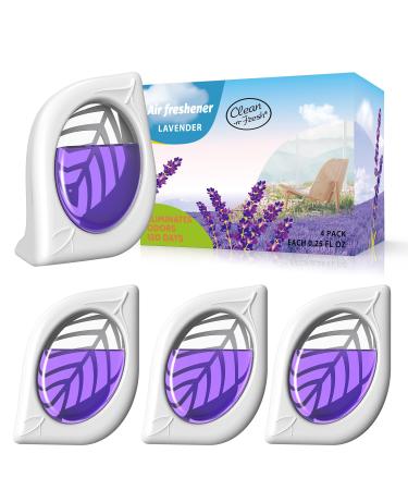 Air Freshener for Home, 4 Pack, Lavender Essential oils, Odor Eliminator for Small Area Closets Bathroom Pets Strong Odor, Up to 120 Days