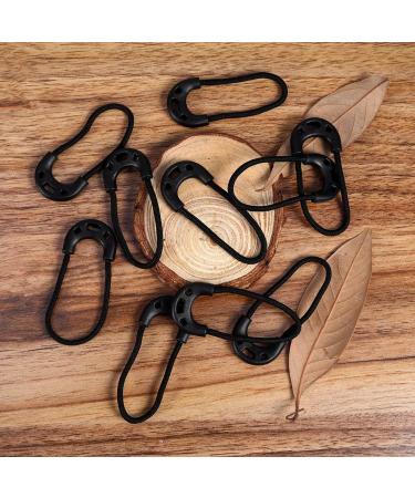 Zipper Pulls Cord 10pcs - Black EDC Lariat Rope for Outdoor Travel & Backpack Accessories - Buy Online on SooperMarket.com