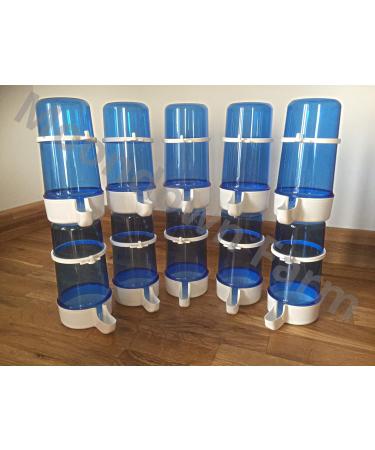 Moondown Farm 10 x 400cc Blue Anti Algae Drinker Cage Aviary Fronts for Finch Canary Budgie Small Birds - Buy Online on SooperMarket.com