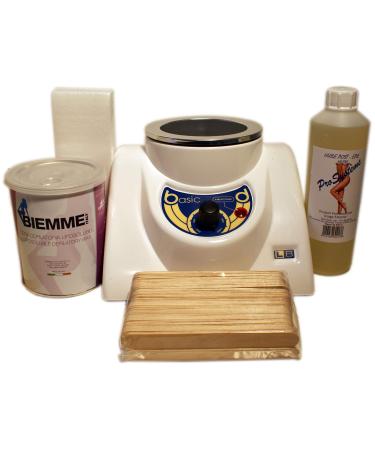 Epilwax S.A.S - kit wax completely professional.Waxing warmer of 800 ml with pot de 800 ml honey de wax disposable for hair removal to honey with ligaments wax for intimate armpits and face.