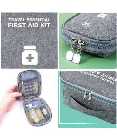 Zimohe 2PCs Waterproof Medicine Storage Bag - Large Capacity Empty Pill Organizer for Home Auto Office Camping & Travel - Gray - Buy Online on SooperMarket.com