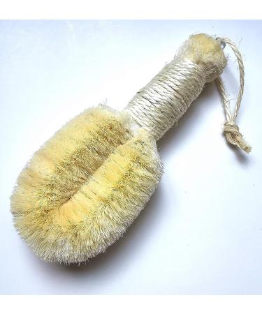 Natural Sisal Bristle Dry Skin Bath Body Brush - 9 Length - Buy Online on SooperMarket.com