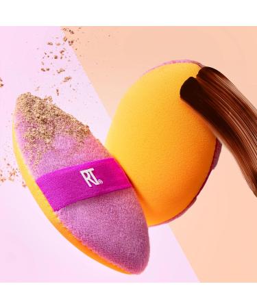 Real Techniques Miracle 2-In-1 Powder Puff Dual-Sided Full-Size Makeup Blending Puff Reversible Elastic Band Precision Tip Makeup Sponge and Powder Puff For Liquid Cream and Powder 1 Count 1/Miracle 2-In-1 Powder Puff - Buy Online on SooperMarket.com