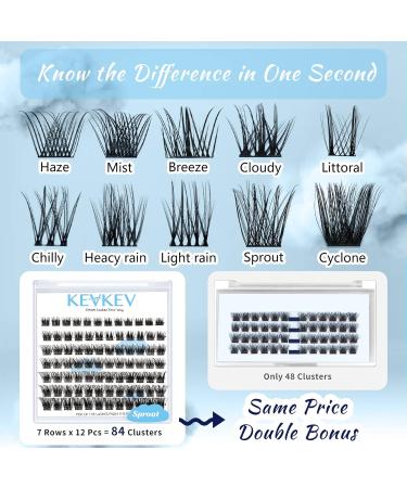 84 Pcs Cluster Lashes Eyelash Extensions DIY Thin Band C-Mix 8-16mm - Buy Online on SooperMarket.com